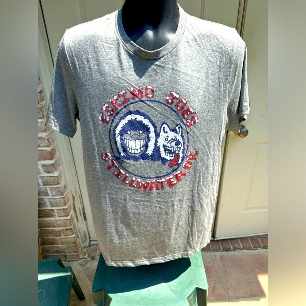 Bellla Canvas, Eskimo Joe’s, Short Sleeve Grey, Shirt, Size Large